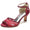 Women's Silk Satin With Ankle Strap Lace Peep Toe Spool Heel Evening Shoes