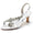 Women's Silk Satin With Ankle Strap Rhinestone Peep Toe Spool Heel Party Shoes