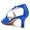 Women's Silk Satin Ankle Strap With Peep Toe Spool Heel Evening Shoes