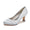 Women's Silk Satin With Closed Toe Spool Heel Party Shoes