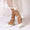 Women's Glitter With Ankle Strap Closed Toe Spool Heel Evening Shoes