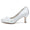 Women's Silk Satin With Flower Closed Toe Spool Heel Evening Shoes