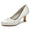 Women's Silk Satin With Flower Closed Toe Spool Heel Evening Shoes