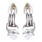 Women's Glitter With Ankle Strap Rhinestone Peep Toe Spool Heel Evening Shoes
