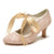 Women's Lace Silk Satin With Lace Lace-up Closed Toe Spool Heel Party Shoes