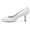 Women's Lace Silk Satin With Lace Closed Toe Spool Heel Party Shoes