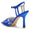 Women's Silk Satin With Rhinestone Ankle Strap Peep Toe Stiletto Heel Evening Shoes