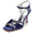 Women's Silk Satin With Rhinestone Ankle Strap Peep Toe Stiletto Heel Evening Shoes