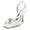 Women's Silk Satin With Flower Rhinestone Peep Toe Stiletto Heel Evening Shoes