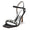 Women's Silk Satin With Rhinestone Peep Toe Ankle Strap Stiletto Heel Evening Shoes