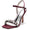Women's Silk Satin With Rhinestone Peep Toe Ankle Strap Stiletto Heel Evening Shoes