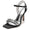 Women's Silk Satin Ankle Strap With Rhinestone Peep Toe Stiletto Heel Party Shoes