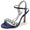 Women's Silk Satin With Ankle Strap Peep Toe Rhinestone Stiletto Heel Evening Shoes