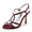 Women's Silk Satin Rhinestone With Ankle Strap Peep Toe Stiletto Heel Evening Shoes