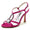 Women's Silk Satin Rhinestone With Ankle Strap Peep Toe Stiletto Heel Evening Shoes