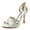Women's Silk Satin Rhinestone Peep Toe With Stiletto Heel Evening Shoes