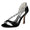 Women's Silk Satin Pearl Peep Toe With Rhinestone Stiletto Heel Evening Shoes