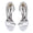 Women's Silk Satin Pearl Peep Toe With Rhinestone Stiletto Heel Evening Shoes