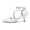 Women's Silk Satin With Ankle Strap Rhinestone Closed Toe Stiletto Heel Wedding Shoes