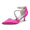 Women's Silk Satin With Ankle Strap Rhinestone Closed Toe Stiletto Heel Wedding Shoes