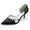 Women's Silk Satin Closed Toe Stiletto Heel With Rhinestone Party Shoes