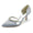 Women's Silk Satin Closed Toe Stiletto Heel With Rhinestone Party Shoes
