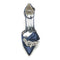 Women's Ankle Strap Silk Satin With Rhinestone Closed Toe Stiletto Heel Evening Shoes