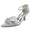 Women's Ankle Strap Silk Satin With Rhinestone Closed Toe Stiletto Heel Evening Shoes