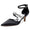 Women's Ankle Strap Rhinestone Silk Satin With Closed Toe Stiletto Heel Wedding Shoes