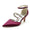 Women's Silk Satin With Ankle Strap Rhinestone Closed Toe Stiletto Heel Evening Shoes