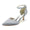 Women's Silk Satin With Ankle Strap Closed Toe Stiletto Heel Wedding Shoes