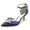 Women's Silk Satin With Rhinestone Ankle Strap Closed Toe Stiletto Heel Wedding Shoes