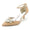 Women's Glitter With Ankle Strap Rhinestone Closed Toe Stiletto Heel Evening Shoes