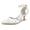 Women's Silk Satin With Ankle Strap Flower Closed Toe Stiletto Heel Party Shoes
