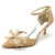 Women's Glitter With Ankle Strap Bowknot Closed Toe Stiletto Heel Evening Shoes