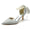 Women's Glitter With Ankle Strap Lace-up Pearl Closed Toe Stiletto Heel Evening Shoes