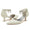 Women's Lace With Ankle Strap Pearl Rhinestone Lace Tassel Closed Toe Stiletto Heel Wedding Shoes