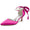 Women's Silk Satin With Lace-up Pearl Closed Toe Ankle Strap Stiletto Heel Wedding Shoes