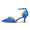 Women's Silk Satin Ankle Strap With Rhinestone Stiletto Heel Closed Toe Wedding Shoes