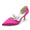 Women's Silk Satin With Pearl Closed Toe Stiletto Heel Party Shoes