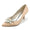 Women's Silk Satin With Rhinestone Closed Toe Stiletto Heel Evening Shoes