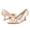 Women's Silk Satin With Flower Closed Toe Stiletto Heel Evening Shoes