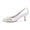 Women's Silk Satin With Closed Toe Flower Stiletto Heel Wedding Shoes