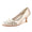 Women's Silk Satin With Closed Toe Flower Stiletto Heel Wedding Shoes