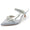 Women's Silk Satin Closed Toe Rhinestone Stiletto Heel Evening Shoes