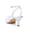 Women's Lace Silk Satin With Closed Toe Ankle Strap Stiletto Heel Evening Shoes