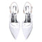 Women's Lace Silk Satin With Closed Toe Ankle Strap Stiletto Heel Evening Shoes