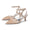Women's Lace Silk Satin With Closed Toe Ankle Strap Stiletto Heel Evening Shoes