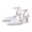 Women's Lace Silk Satin With Closed Toe Ankle Strap Stiletto Heel Evening Shoes