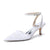 Women's Lace Silk Satin With Closed Toe Ankle Strap Stiletto Heel Evening Shoes
